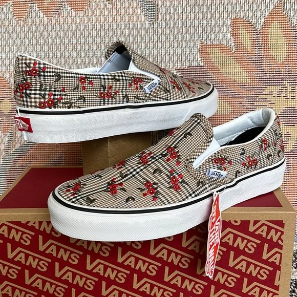 plaid womens vans